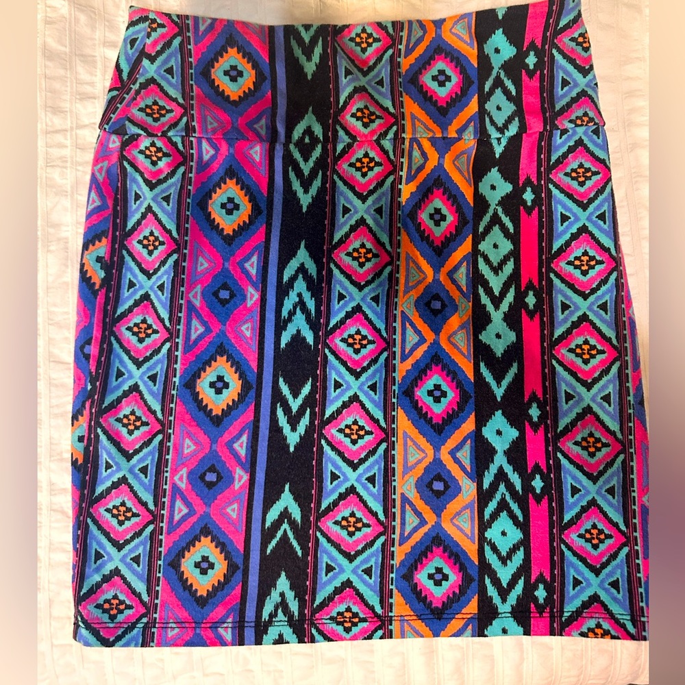 Boho mini skirt